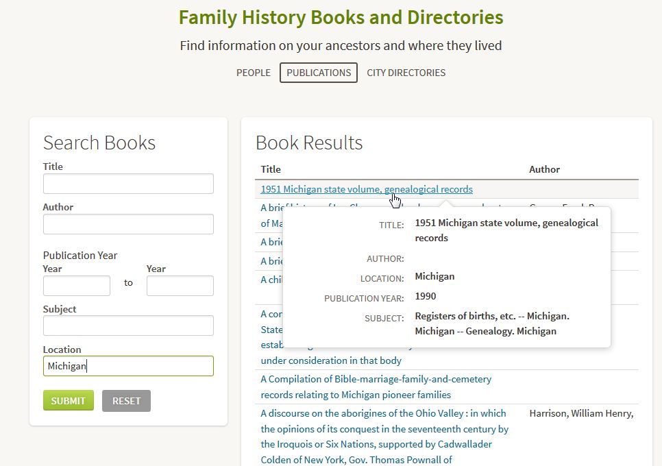 Only see author's name in Search Books