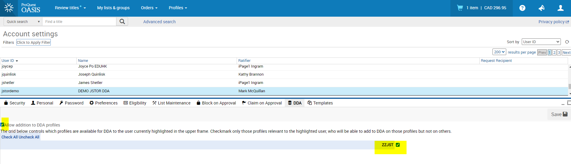 How to manage Demand-Driven Acquisition (DDA) on OASIS
