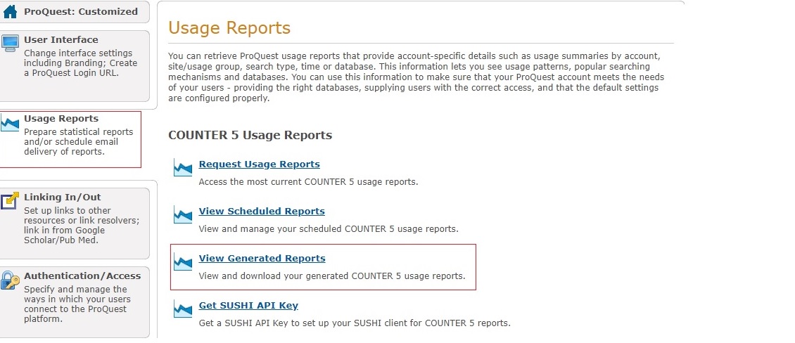 ProQuest Platform - Counter 5 Usage Reports - Article 27 - There's a ...