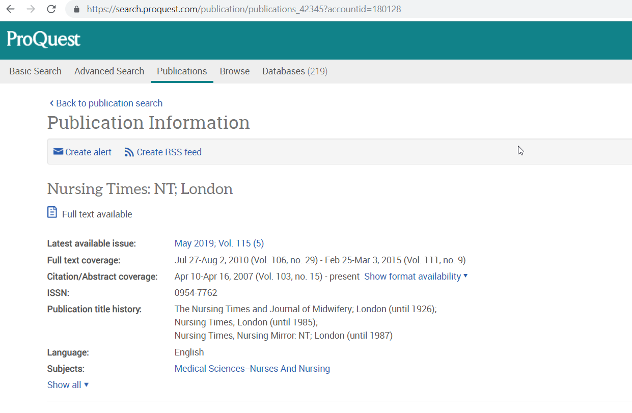 How to find the permalink to a publication