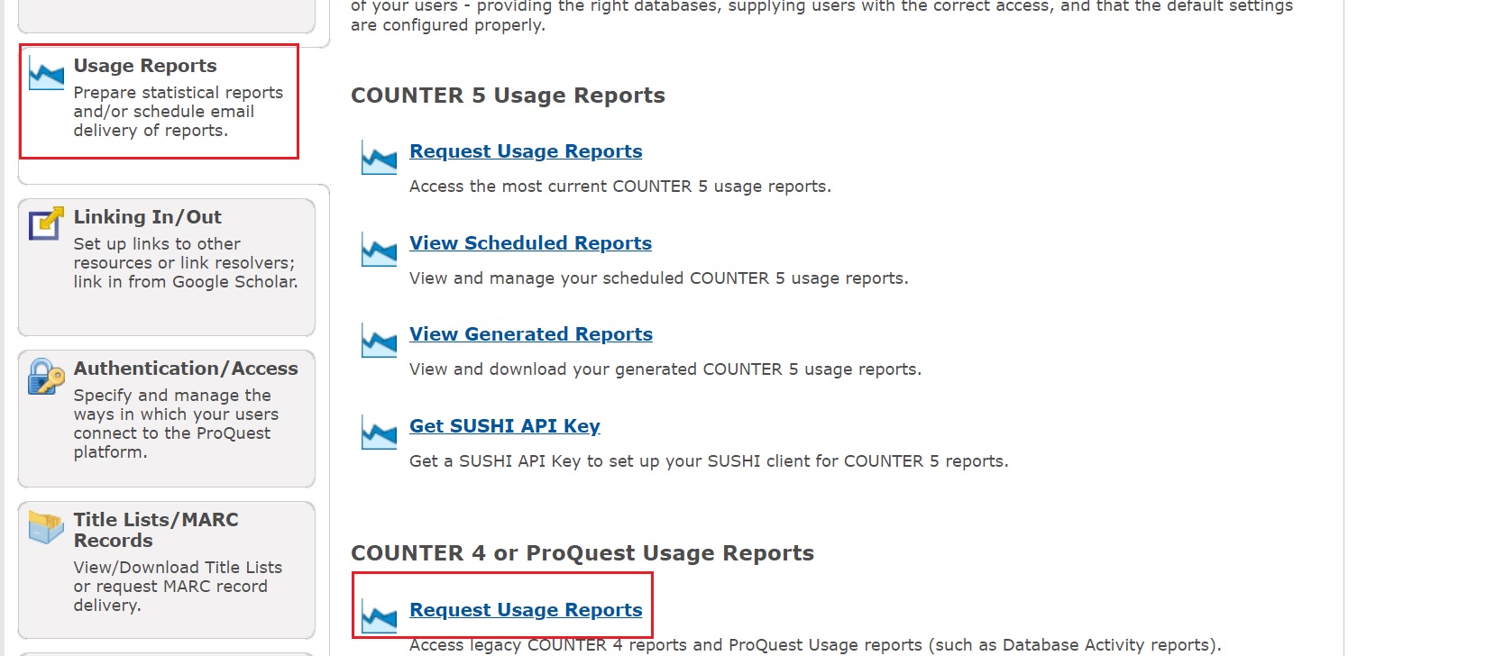 Non-Counter ProQuest Usage Reports - 9 - Is There a Report That Shows ...
