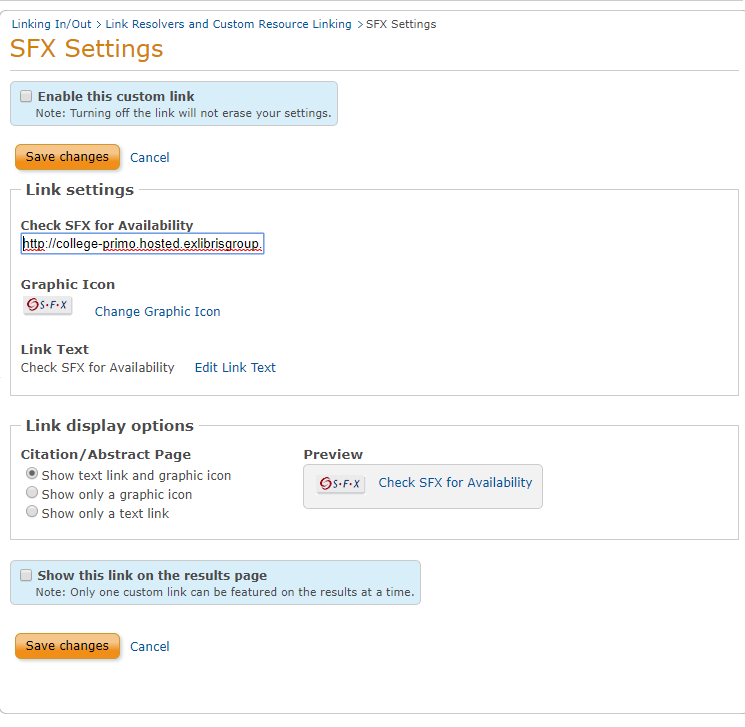 Adding the Alma link resolver to ProQuest Administrator Module