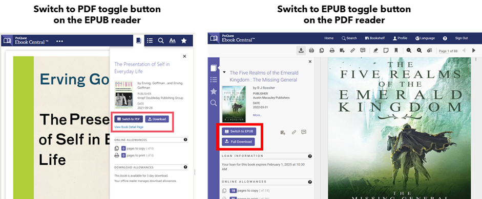 Ebook Central Platform Changes: EPUB Preferred FAQ